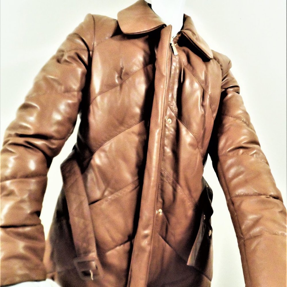 ORWELL  BRAND NAME  100% LEATHER  COAT NWT